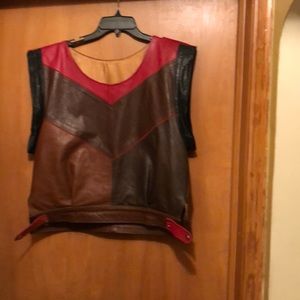 Vintage leather top